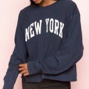 Brandy Melville New York Cropped T-Shirt